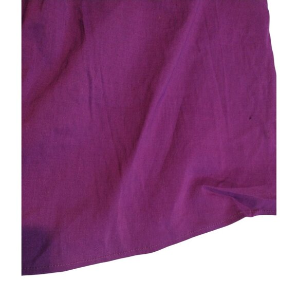 Left of Center Anthropologie Linen Blend Pleated Full Skirt Size 4 Career USA - Picture 3 of 5